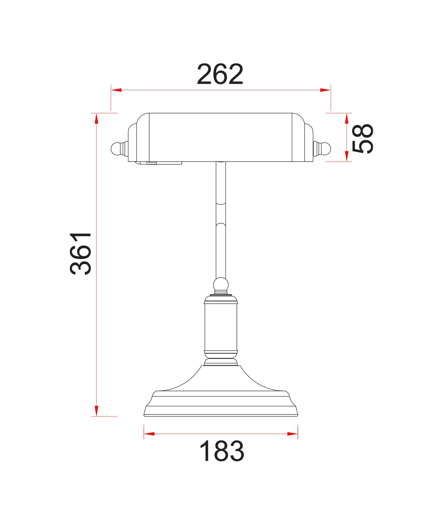 BANCA: Interior Banker Lamps with Cylindrical Shade
