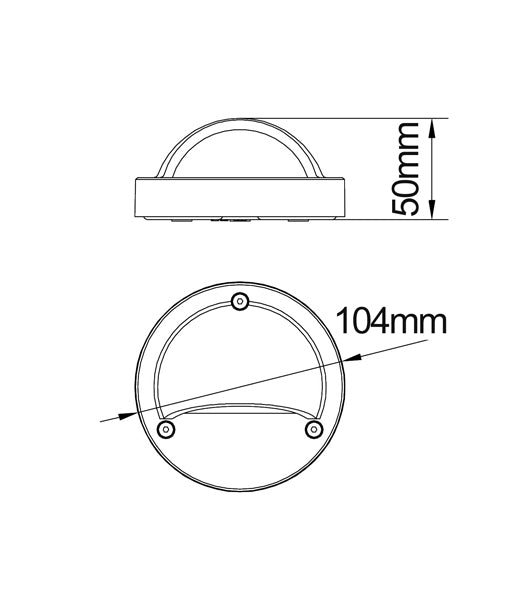 STE: LED Exterior Eyelid Stainless Steel 316 Step Lights IP44