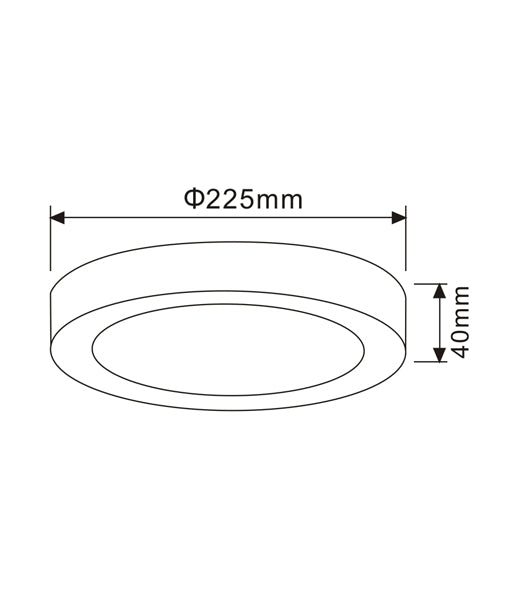 Dimmable Surface Mounted Round Ceiling Oyster Lights