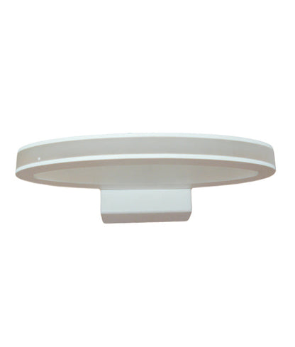 ATHENS: City Series LED Interior Matte White Oval 1 Way Wall Light