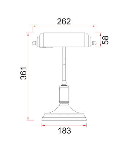 BANCA: Interior Banker Lamps with Cylindrical Shade