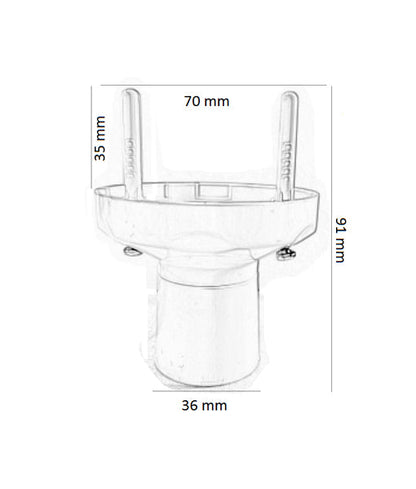 BATFIX01: Batten Fixture (BC Base) (10pcs Pack)
