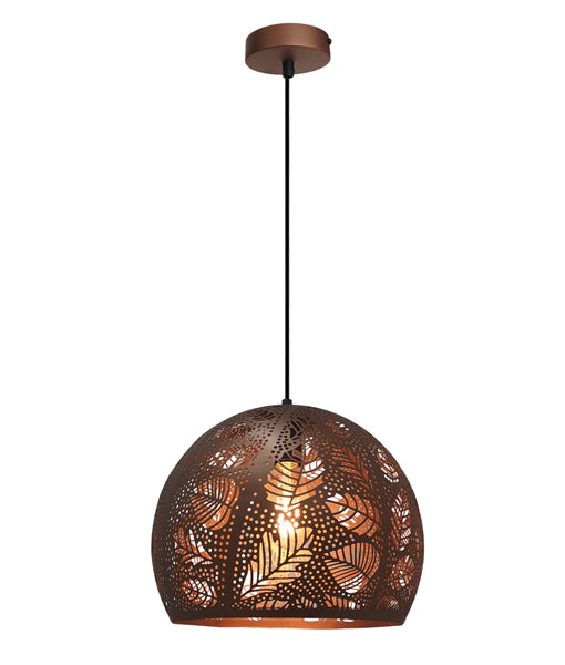 BOTANICA: Bohemian Embossed Dome Shape Pendant Lights