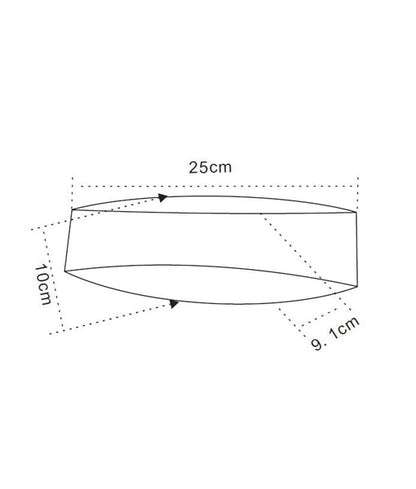 CANNES: City Series LED Interior Matte White Curved Up/Down Wall Light