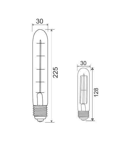 T30 LED Filament Dimmable Globes