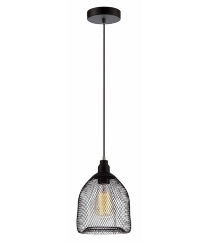 CHEVEUX: Industrial Black Mesh Bird Cage Pendant Light
