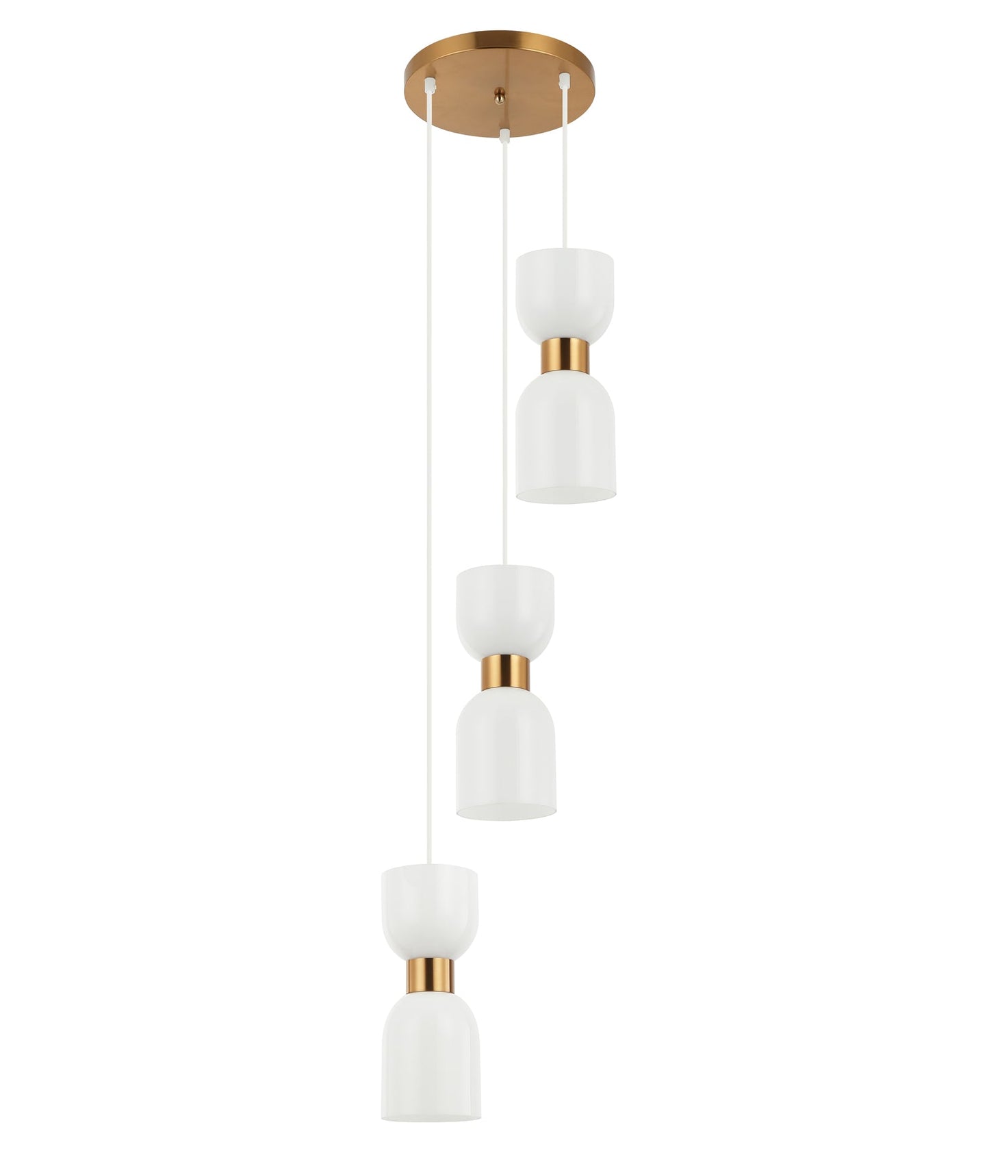 CLESSIDRA:  Interior Mirror Finish Smokey Black / Opal Glass Ellipse Multiple Round Base Pendant Lights