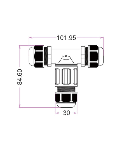 CONN006-007: Waterproof Connector IP68