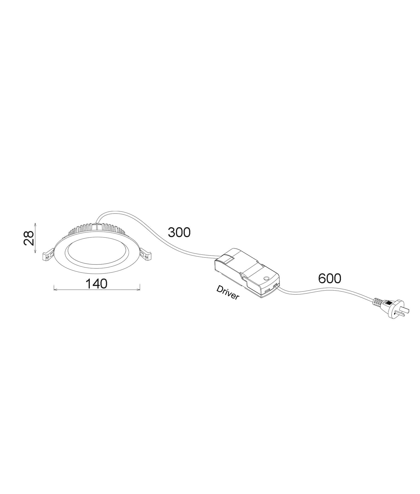 COSMOTRI: LED Tri-CCT Dimmable Fixed White Downlights IP20