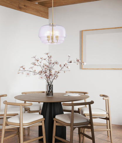 CUAD: Interior Clear Wine Glass Shape Glass Shade Pendant Light