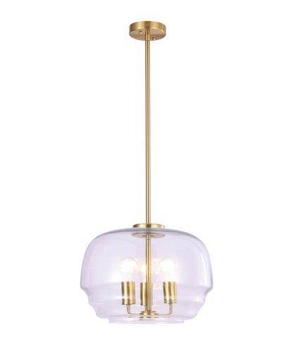 CUAD: Interior Clear Wine Glass Shape Glass Shade Pendant Light