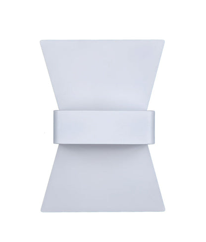DAVOS: City Series LED Interior Matte White Bow Wall Light