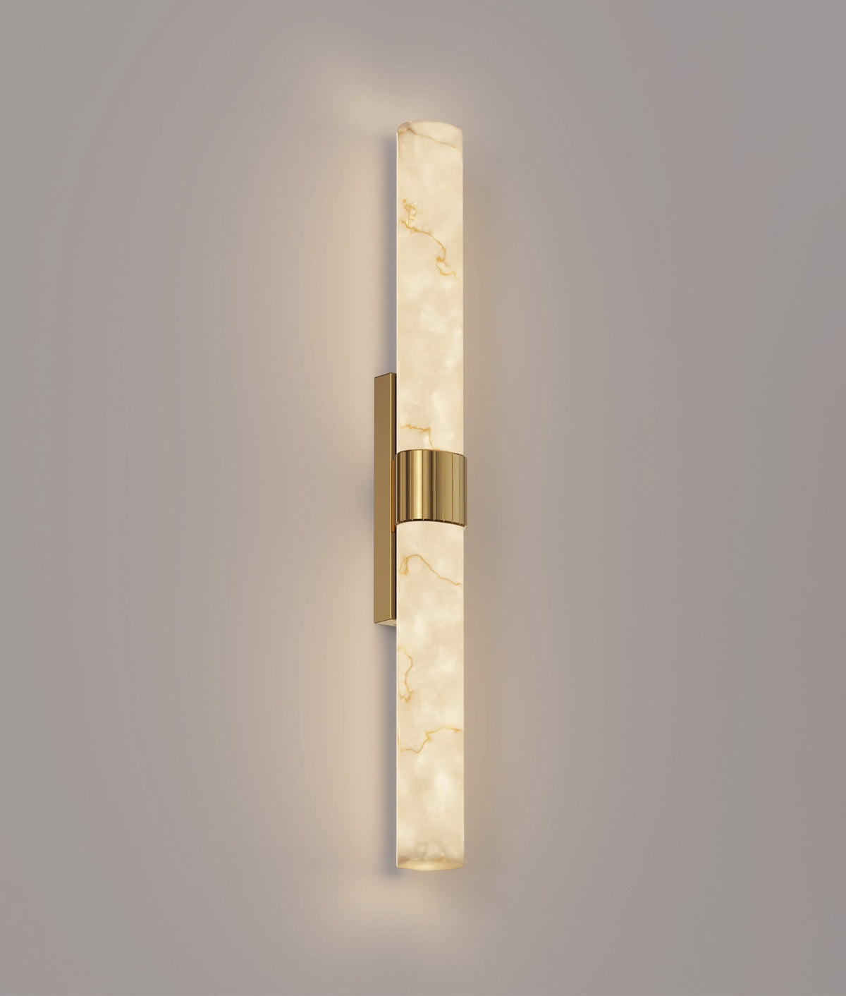 FLECHA: Interior Curved Faux Marble with Veining Effect Wall Lights