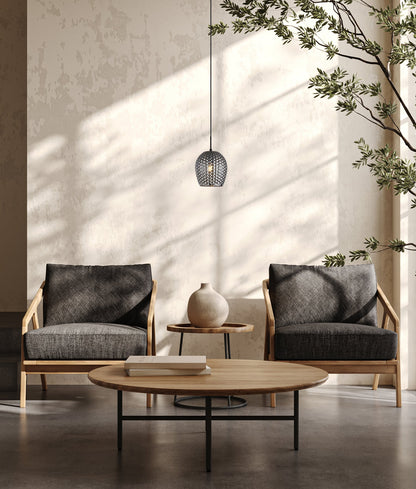 FOSSETTA: Interior Wine Glass Shape Dimpled Pendant Lights