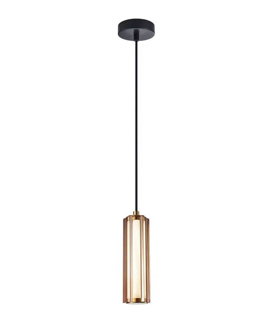 FRECCIA: Interior LED Tri-CCT Glass with Curve Cylinder Pendant Lights