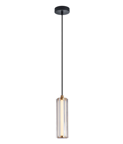 FRECCIA: Interior LED Tri-CCT Glass with Curve Cylinder Pendant Lights