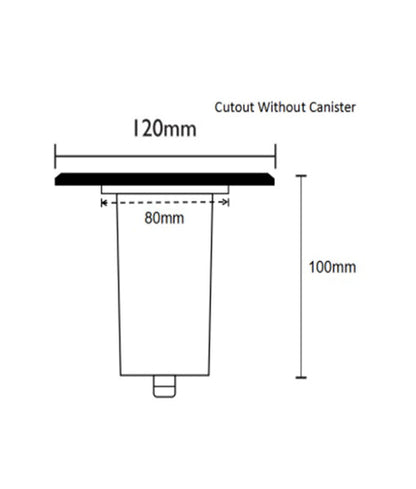 GU10 Inground Up Light (Square / 316 Stainless Steel Faceplate) IP67