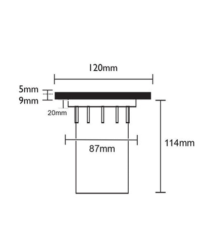MR16 Inground Up Light IP67 (Square / 316 Stainless Steel Faceplate)