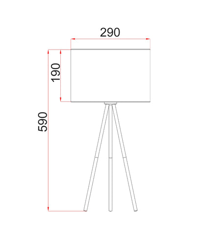 JAMBES: Drum Shade with Antique Brass Tripod Table Lamps