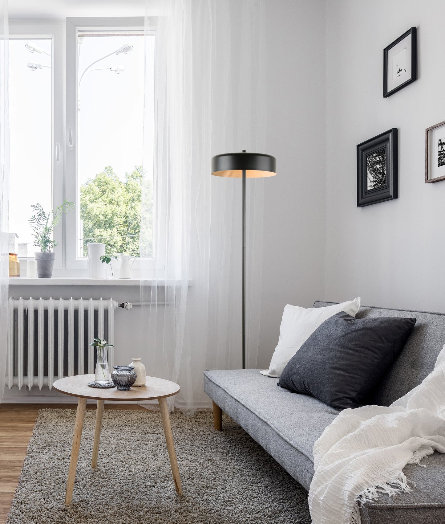 KELLO: Interior Drum Shade Floor Lamps