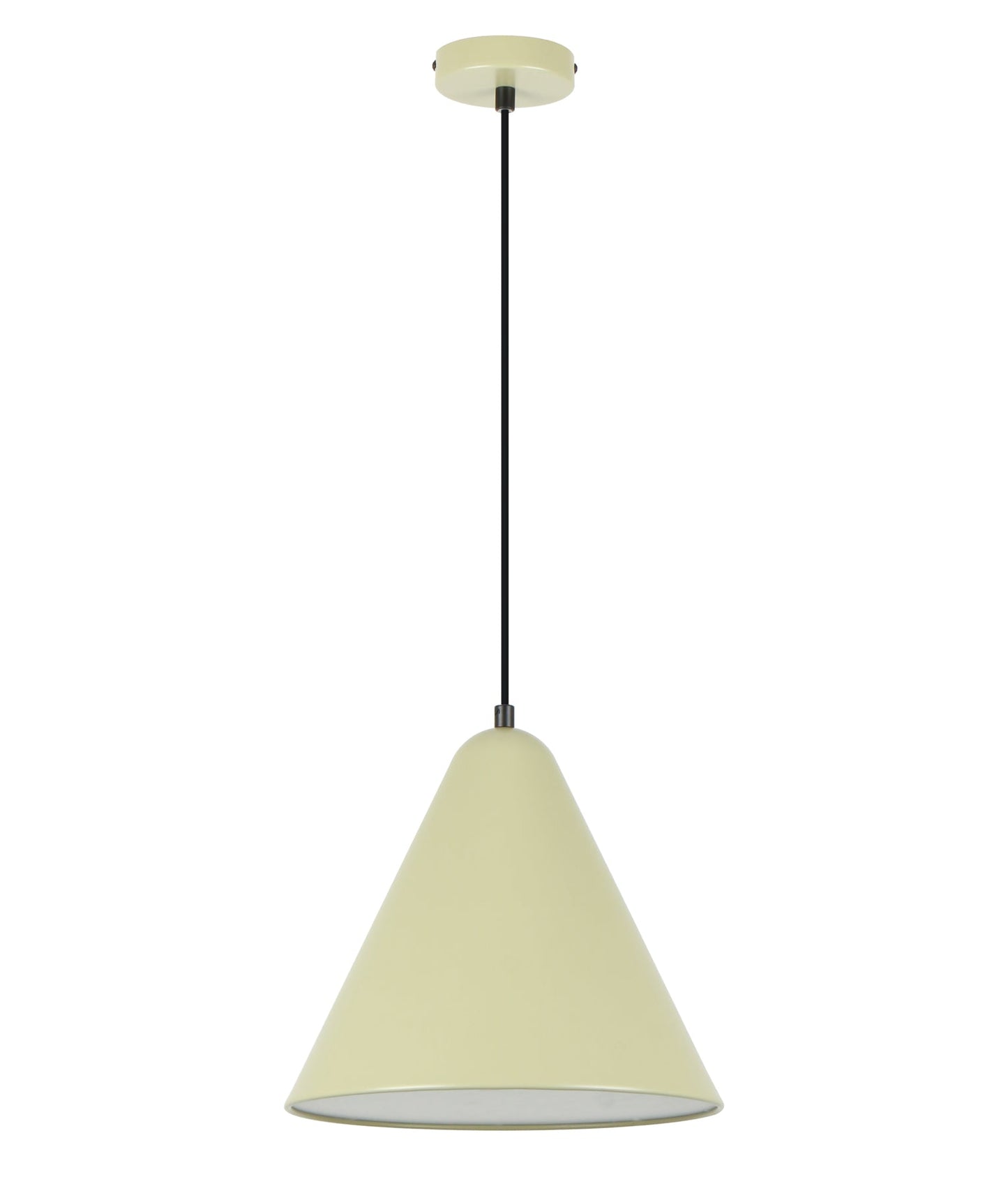 KONUS: Interior Iron Shade with Frosted Diffuser Pendant Lights