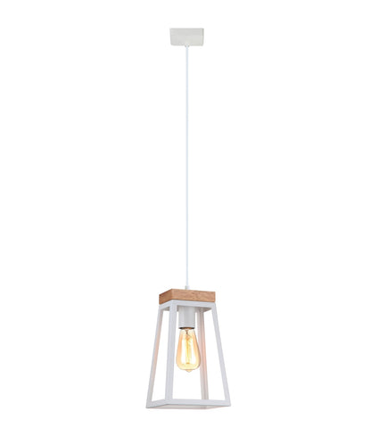 LANTERNA: Scandinavian Wood Trapezium Pendant Lights
