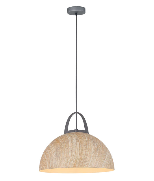 LEGNA: Retro Replica Wood Dome Shape Pendant Lights