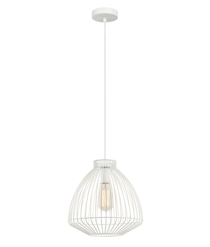 MANU: Modern Interior Cone (Concave) Wire Cage Pendant Lights