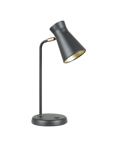 MECTO: Cone Iron Adjustable Shade Antique Brass Highlight Table Lamps