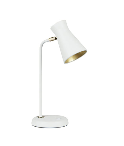 MECTO: Cone Iron Adjustable Shade Antique Brass Highlight Table Lamps