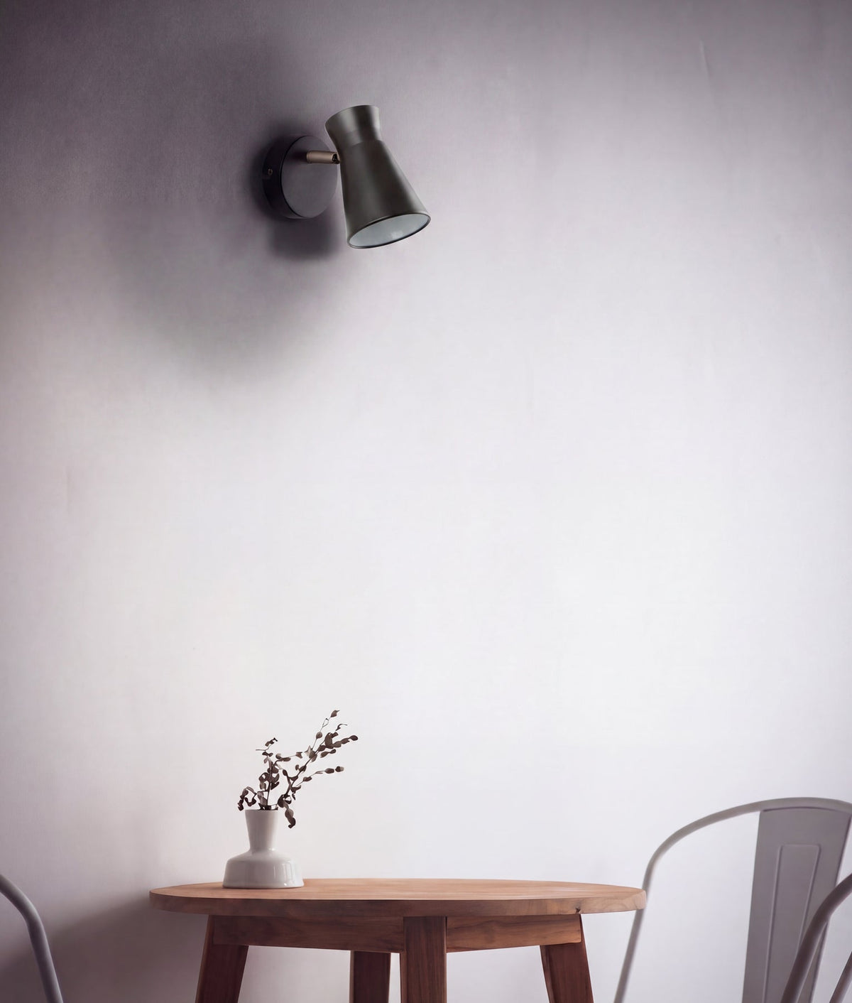 MECTO: Interior Cone Iron Adjustable Shade Antique Brass Highlight Wall Lights