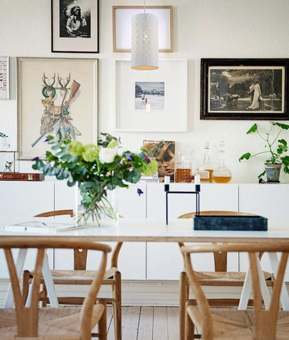 MODELLO: Modern Embossed Oblong Shape Pendant Lights