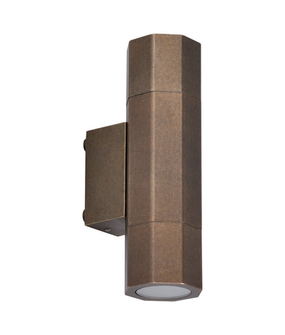 OCTO: GU10 Exterior Octagonal Up/Down Pillar Lights IP65