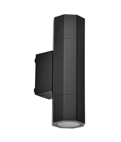 OCTO: GU10 Exterior Octagonal Up/Down Pillar Lights IP65