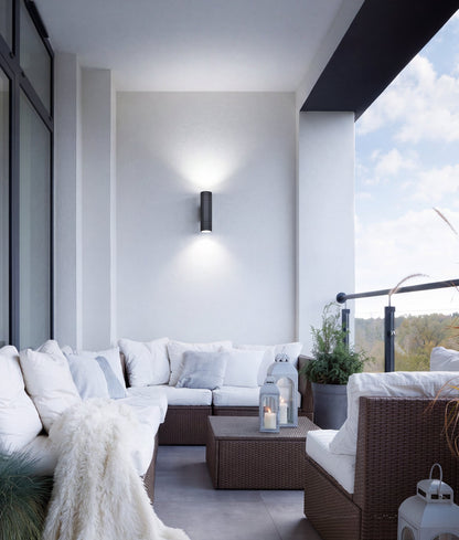 OCTO: GU10 Exterior Octagonal Up/Down Pillar Lights IP65