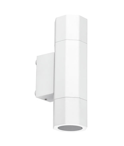 OCTO: GU10 Exterior Octagonal Up/Down Pillar Lights IP65