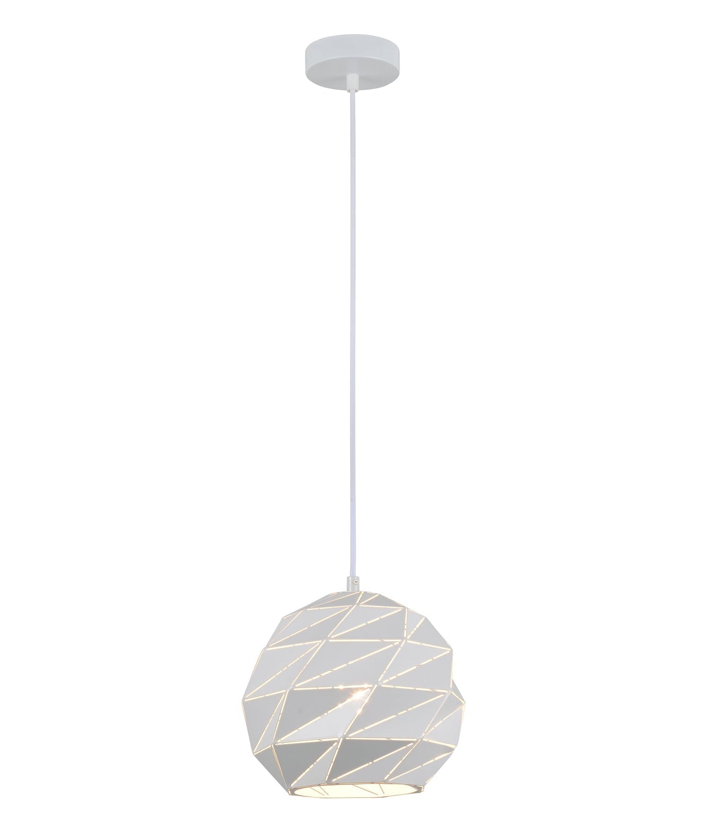 ORIGAMI: Interior Large Dome Carved Iron Origami Style Pendant Lights