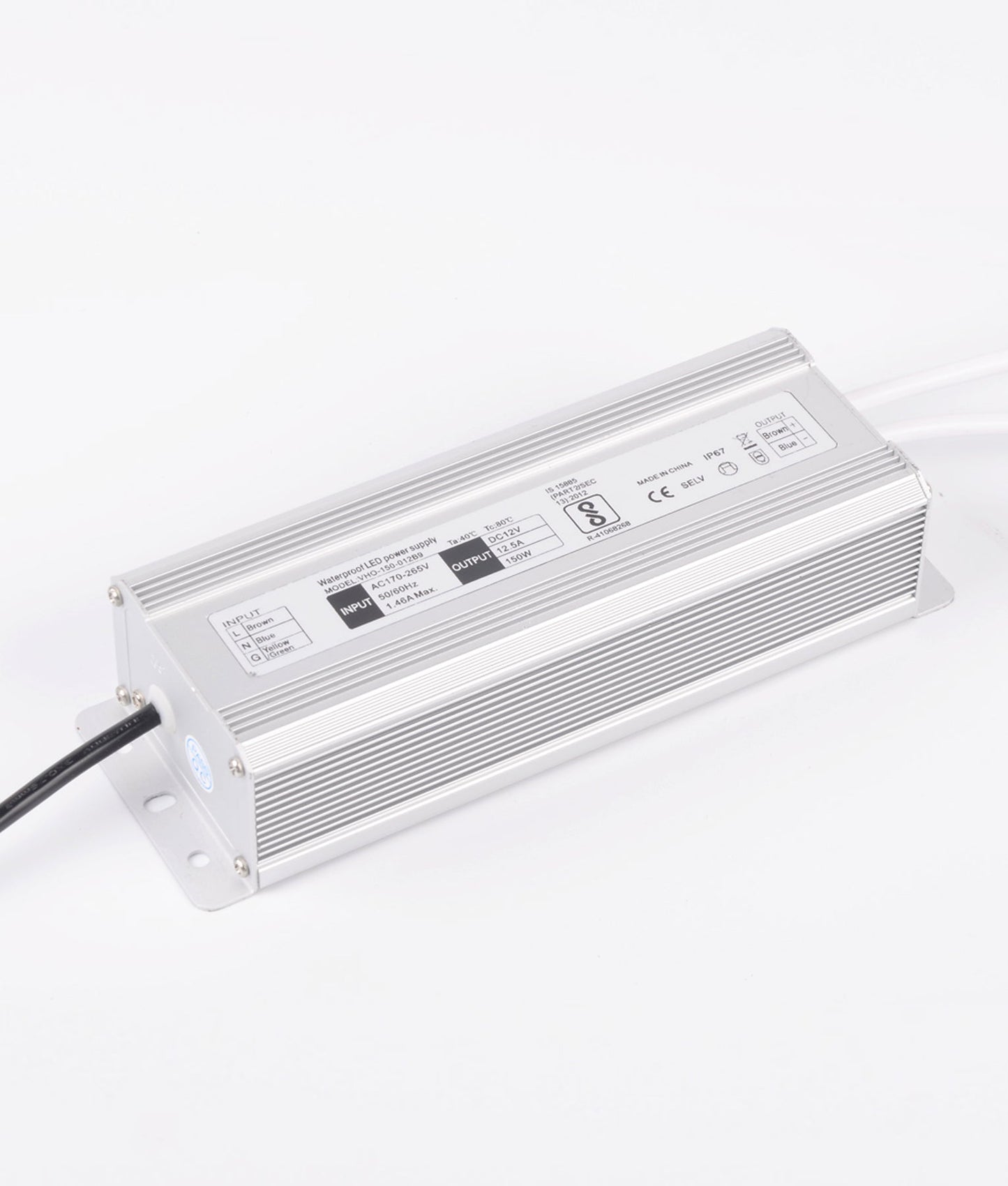 OTTER6: 12V Waterproof Constant Voltage LED Driver IP67 (200W)