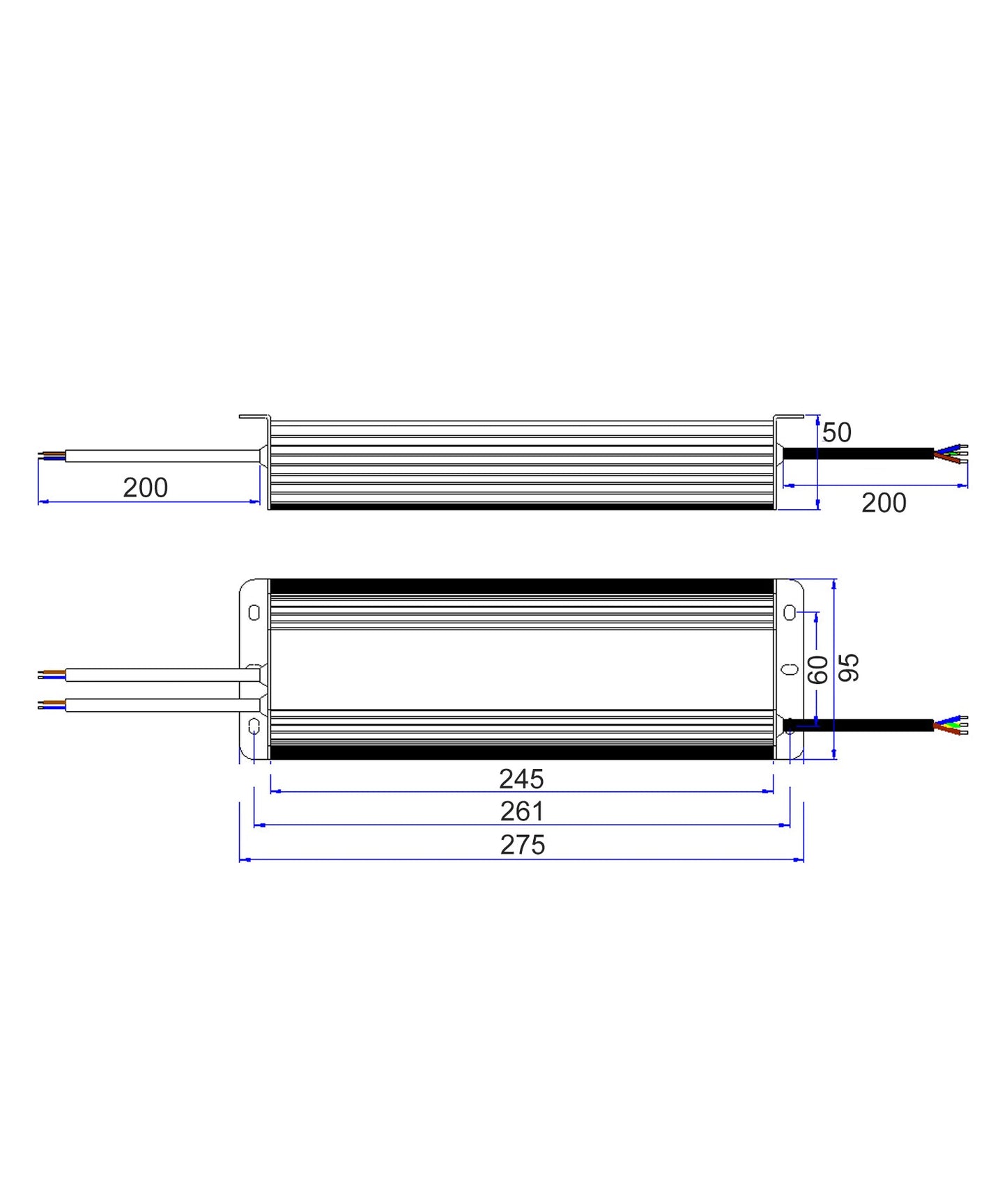 OTTER7: 12V Waterproof Constant Voltage LED Driver IP67 (300W)