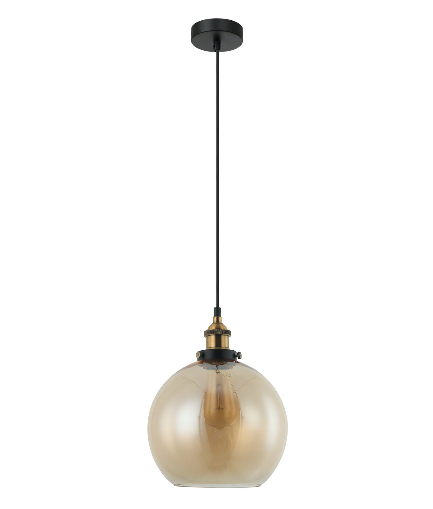 PESINI: Interior Wine Glass with Antique Brass/ Chrome Highlight Pendant Lights