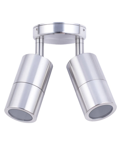 GU10 Exterior Wall Pillar Spot Lights (Anodized Aluminium) IP65