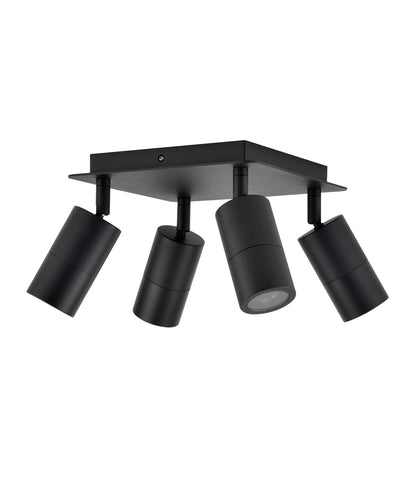 GU10 Exterior Adjustable Head Bar Lights (Black) IP44