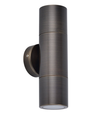 MR16 Exterior Wall Pillar Spot Lights (Rustic Brass) IP65