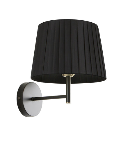 PREGA: Interior Slanted Pleated Fabric Shade Wall Lights