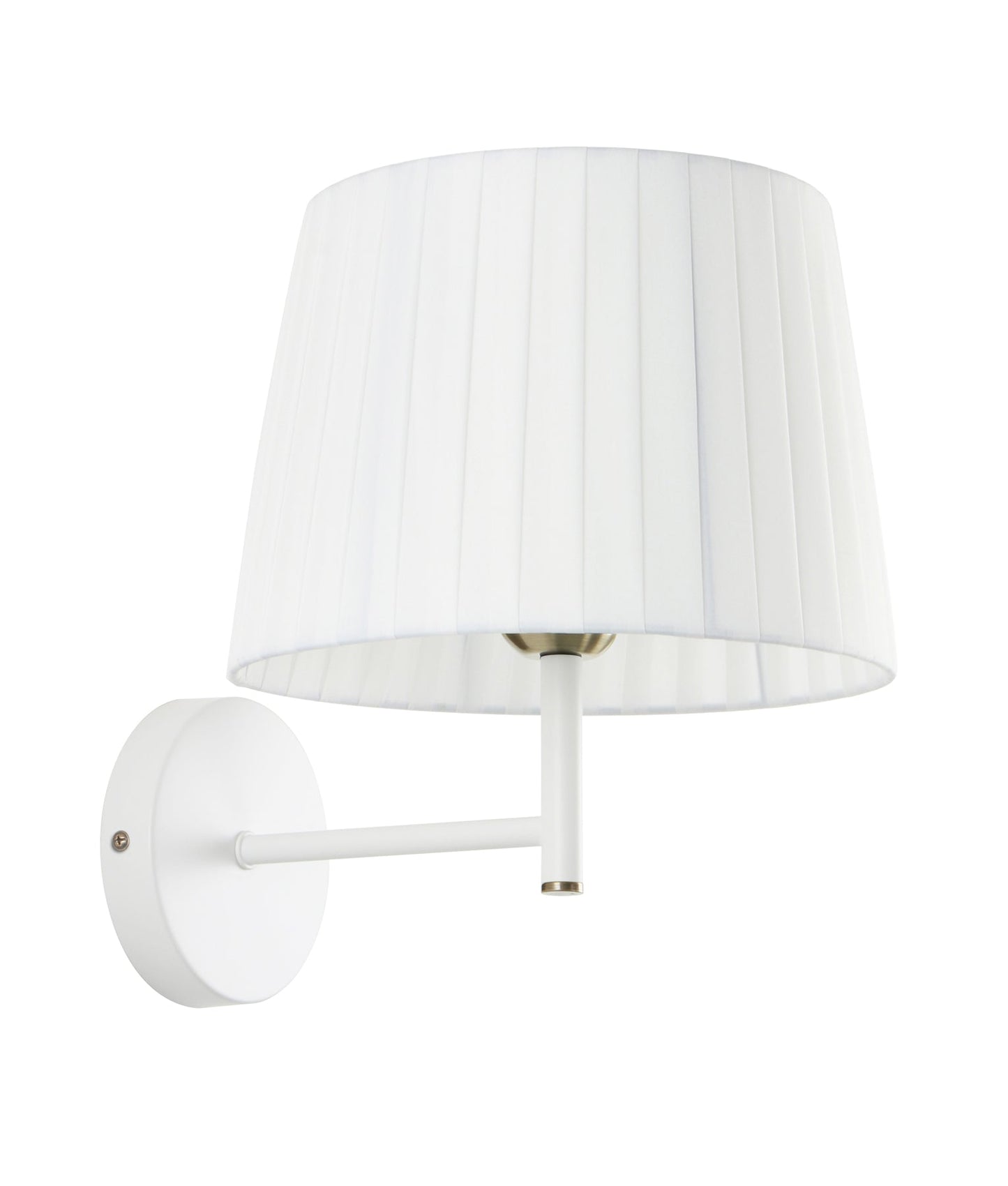 PREGA: Interior Slanted Pleated Fabric Shade Wall Lights