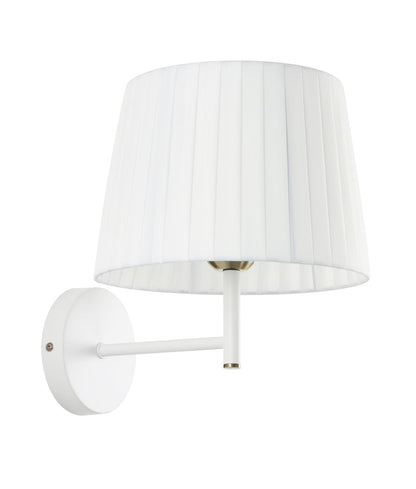 PREGA: Interior Slanted Pleated Fabric Shade Wall Lights