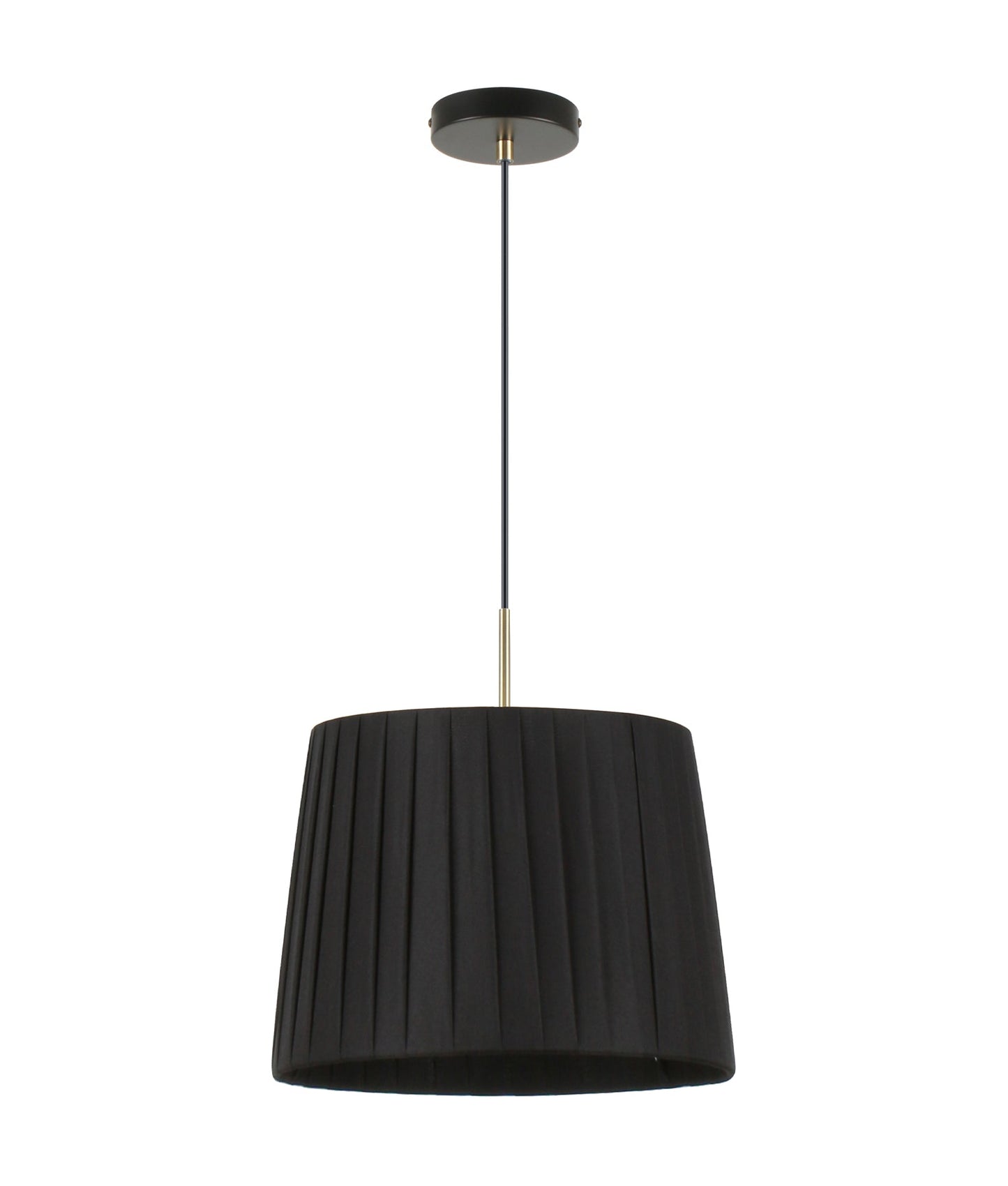 PREGA:  Interior Slanted Pleated Fabric Shade Pendant Lights
