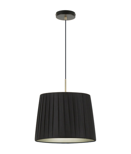 PREGA:  Interior Slanted Pleated Fabric Shade Pendant Lights