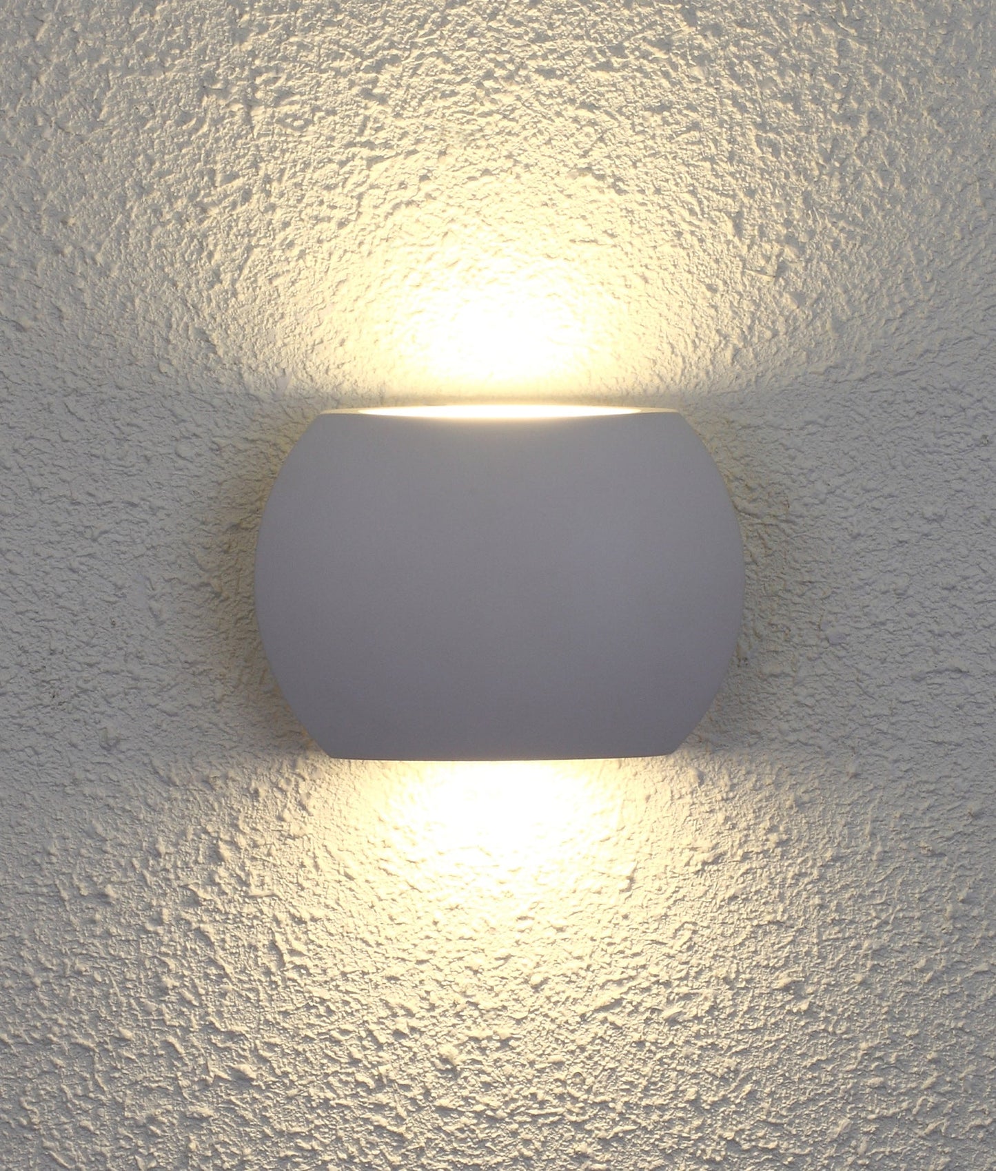 REMO: Surface Mounted LED Exterior Curved Up/Down Wall Lights IP54