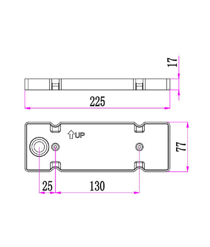 REPISA: Exterior LED Surface Mounted Curved Wedge Wall Lights IP65